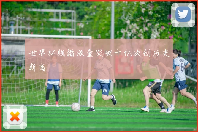 世界杯线播放量突破十亿次创历史新高